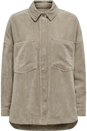 ONLY Onljanine-Rai Ls Ovs Cord Shacket Cc PNT, , L