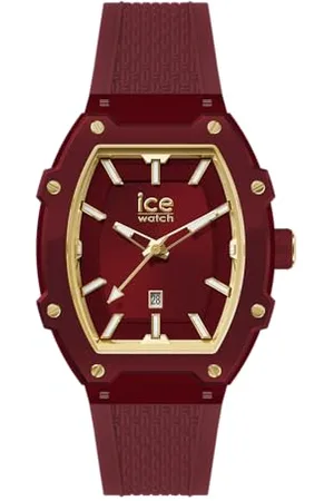 Ice-Watch ICE boliday Burgundy Plastic - Czerwony damski zegarek z silikonowym paskiem - 023993 (Mały)