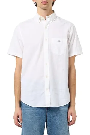 GANT REG COTTON LEN SS SHIRT, , XL