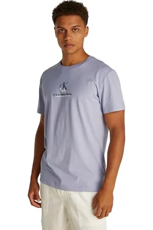 Calvin Klein CK JEANS Męska koszulka z logo Shadow J30J327469, niebieska (aleucjańska), XS, , XS
