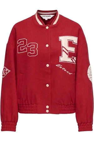ONLY Damska Onlchara L/S Baseball Jacket Xt Pnt, High Risk Red, M, , M