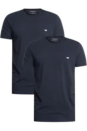 Emporio Armani MAN 2 PACK T-Shirt Crew Neck Regular Fit Blue M, , M