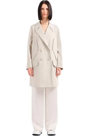 Armani Exchange The Notorius Frank, Sustainable, Double Breasted Caban Coat, , XS
