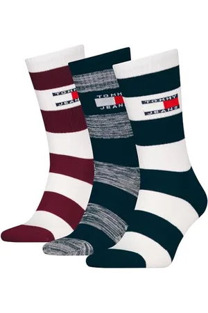 Tommy Hilfiger 8719965009202 TH UNI TJ SOCK 3P RUGBY STRIPE pudełko prezentowe, , 35-38 EU