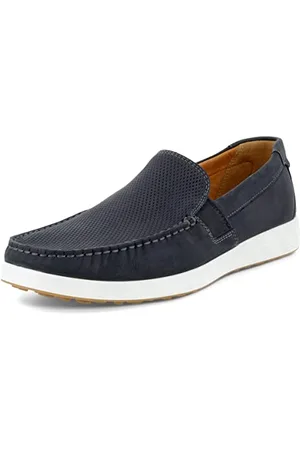 Ecco Męskie mokasyny S Lite Moc Letni styl jazdy, Czarny/czarny perforowany, 41/41.5 EU