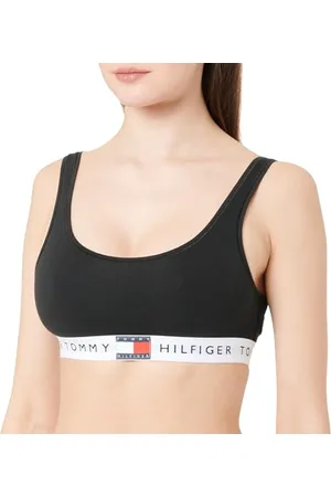 Tommy Hilfiger Damski biustonosz bez podszewki (rozmiar zewnętrzny) UW0UW05713, czarny, XS, , XS