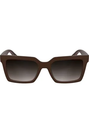 Calvin Klein Okulary przeciwsłoneczne dla dorosłych unisex CKJ25602S - z gradientową brązową soczewką, , rozmiar uniwersalny