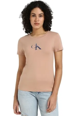 Calvin Klein Jeans Damska koszulka Gradient CK Slim TEE J20J224982 S/S T-Shirt, różowa (Toskania), XL, , XL