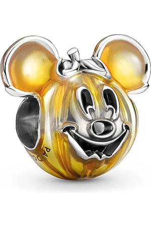 PANDORA Disney Micky Maus Kürbis Charm aus Sterling Silber, Kompatibel mit Moments Armbänder, Höhe: 13mm, 799599C01
