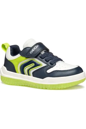 Geox J BUZZERLIGHT Boy B Sneakers, granatowe/limonkowe, 24 EU, , 24 EU