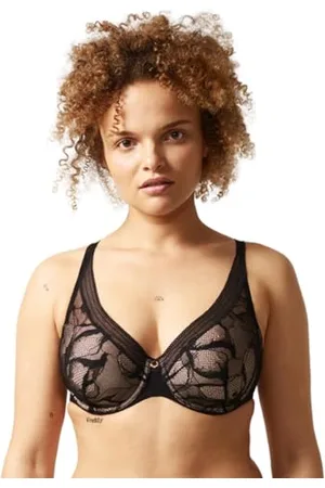 Chantelle Damski biustonosz True Lace Comfort Plunge, , 32F