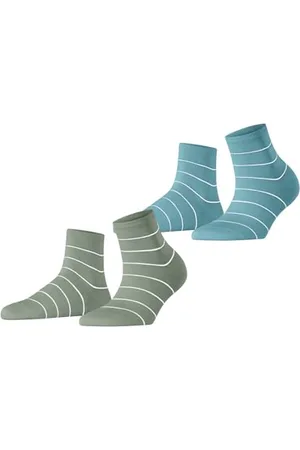 ESPRIT Kobiety Skarpety Fine Line Multipack W Sso bawełna z wzorem 2 Pak, , 35-38