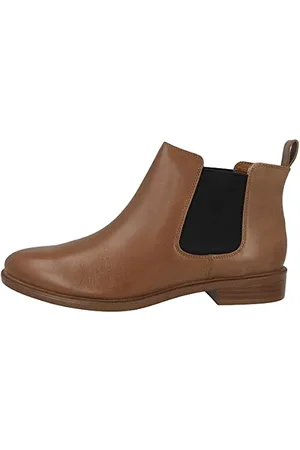 Clarks Taylor Shine Chelsea Boots Kobiety, Braun Tan Leatherther, 37 EU