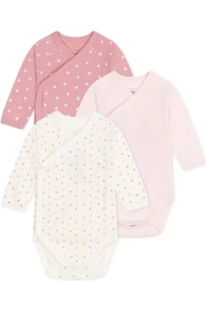 Petit Bateau Body dziecięce z długim rękawem dla dziewczynki, , Prématuré