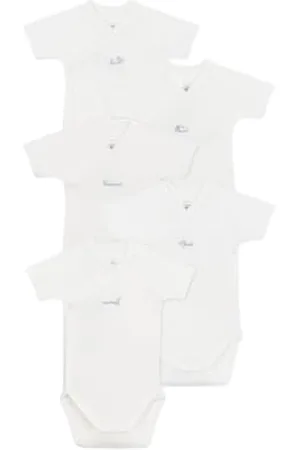Petit Bateau Body dziecięce z krótkim rękawem uniseks (opakowanie 5 szt.), , 3 miesięcy
