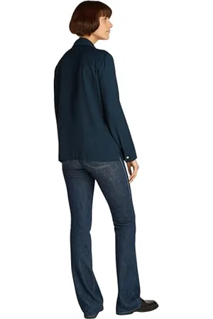 Tommy Hilfiger Damska miękka wiskoza REGULAR LS SHIRT WW0WW44045, niebieska, 40, , 66