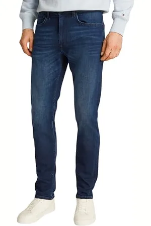 Tommy Hilfiger Męski bleecker DEEP Blue MW0MW39042 Slim, Denim, 30W / 34L, , 30W / 34L
