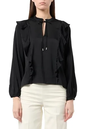 HUGO BOSS Bluzki damskie C_Birenna, czarne 1, 38, , 64