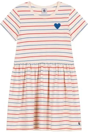 Petit Bateau Dziewczęca sukienka z krótkim rękawem, , 3 lat