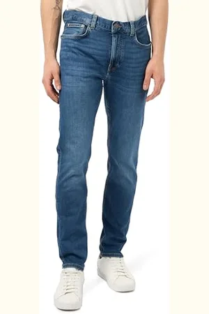 Tommy Hilfiger Męski bleecker średni niebieski MW0MW39041 Slim, Denim, 35W / 32L, , 35W / 32L