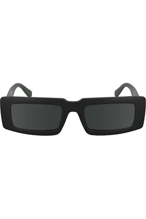 Calvin Klein Dżinsy Unisex Adult Sunglasses CKJ25608S - Black with Solid Grey Lens, , rozmiar uniwersalny