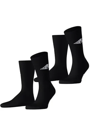 ESPRIT Mężczyźni Skarpety Unisex Logo Multipack M So bawełna z wzorem 2 Pak, , 39-42