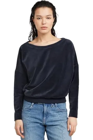 G-Star RAW Batwing Velvet luźny sweter, , S