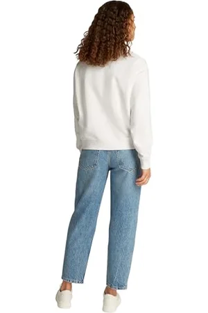Tommy Hilfiger Damska bluza REG SCRIPT WW0WW45430, biała, XS, , XS