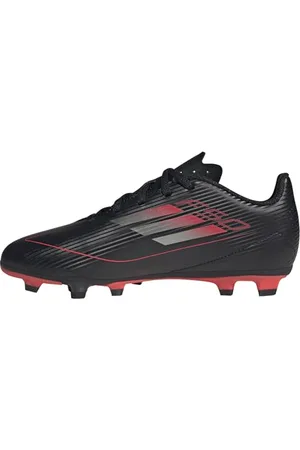adidas Uniseks - dzieci F50 CLUB Football boots FG/MG Kids, Core Black/Iron Metallic/Lucid Red, 35 EU