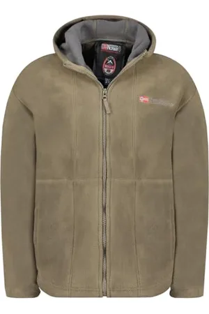Geographical Norway Torleon Męski gruby polar ciepły zamek błyskawiczny - Kurtka męska ciepła zimowa miękka bluza z podszewką z długim rękawem - idealna na jesień i zimę (Ciemnoszara XL), Ciemnoszary
