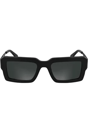 Calvin Klein Dżinsy Unisex Adult Sunglasses CKJ25606S - Black with Solid Grey Lens, , rozmiar uniwersalny