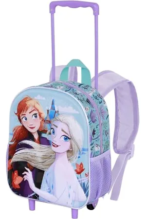 Disney Frozen 2 Spring-mały plecak 3D z kółkami, niebieski, 26 x 34 cm, pojemność 7 l, , Jeden rozmiar, Mały plecak 3D z kółkami