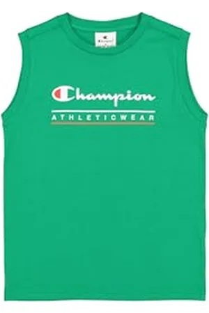 Champion Chłopięcy dziedzictwo chłopiec - graficzny T-shirt bez rękawów z okrągłym dekoltem z dużym logo, , XXL, , 15-16 lat