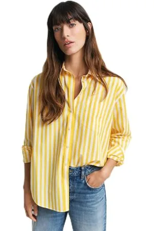 GANT REL CLASSIC POPLIN STRIPED SHIRT, , 36