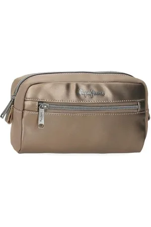 Pepe Jeans Ruby Kosmetyczka Beżowa 23,5x11x7,5 cm Poliester i PU 1,53 l by Joumma Bags, , Talla única, Kosmetyczka