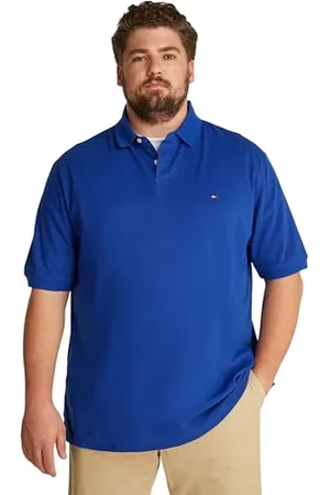 Tommy Hilfiger Męskie BT - 1985 REGULAR POLO -B MW0MW36066 S/S Polo, Niebieskie, 3XL, , 3XL