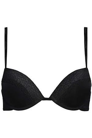 Calvin Klein Push Up Plunge Biustonosz o kroju plunge Kobiety, (black 001), 34A
