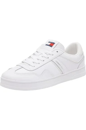 Tommy Hilfiger Damska koszulka ze skóry Greenwich Low Top, biała (biała), 3,5 UK, , 36 EU