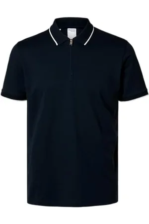 SELECTED Slhfave Sport Zip Ss Polo Noos, , XL