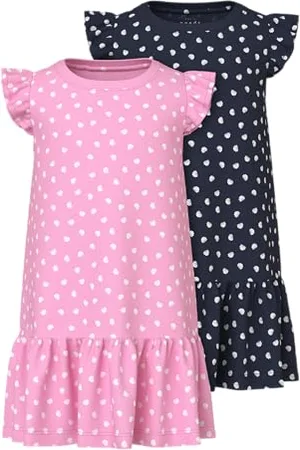 NAME IT Dziewczęca sukienka Nmfvida 2P Capsl (2 sztuki), , 98