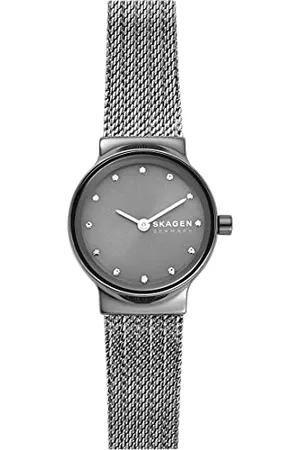 Skagen Freja Zegarek dla kobiet, mechanizm kwarcowy z paskiem ze stali szlachetnej lub skóry
