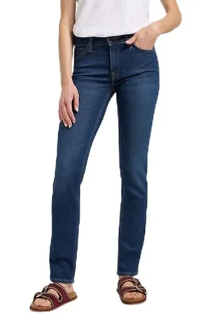 Lee Damskie dżinsy Elly, Slim Straight Fit, proste nogawki, , 31W / 33L