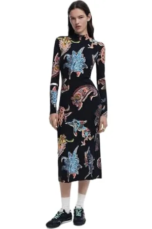 Desigual Vest_Melted PAISLEYS_LAC, 2000 czarny, XS, , XS