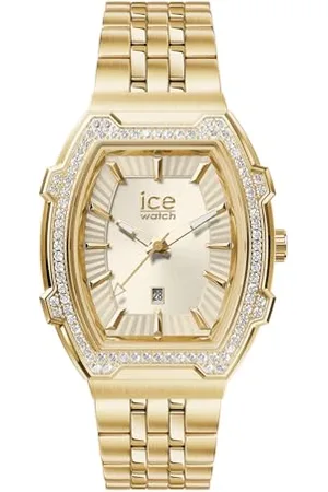 Ice-Watch ICE boliday Almond stones Full steel - Damski złoty zegarek z bransoletą ze stali szlachetnej - 024553 (Mały)