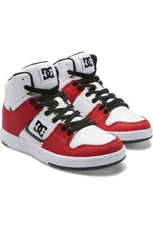 Dcshoes Chłopięce Cure Hi Top Elastic Sneaker, Bia?y czerwony, 36 EU