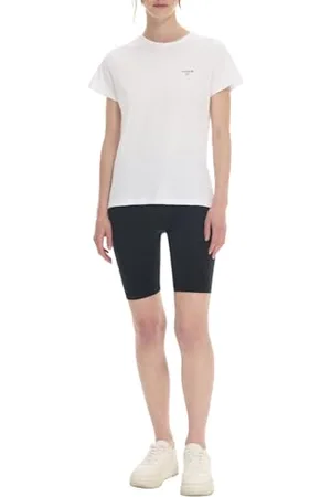 LTB Jeans Damska koszulka wyprodukowana z bawełny w kolorze białym Regular - rozmiar M, , M