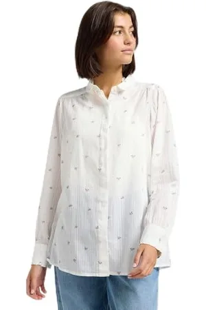 Lee Shirred Blouse, , XL