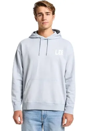 Lee Luźna bluza z kapturem z grafiką, , L