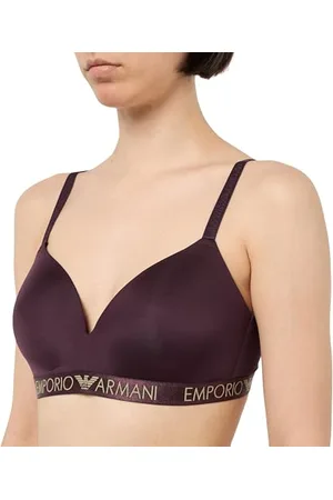 Emporio Armani Iconic Microfiber Padded Triangle Biustonosz, , S