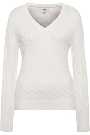 Mavi Damska bluza z dekoltem w serek, antyczna biel, S, , S
